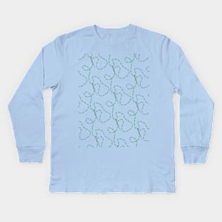 Needle and Thread Pattern Kids Long Sleeve T-Shirt